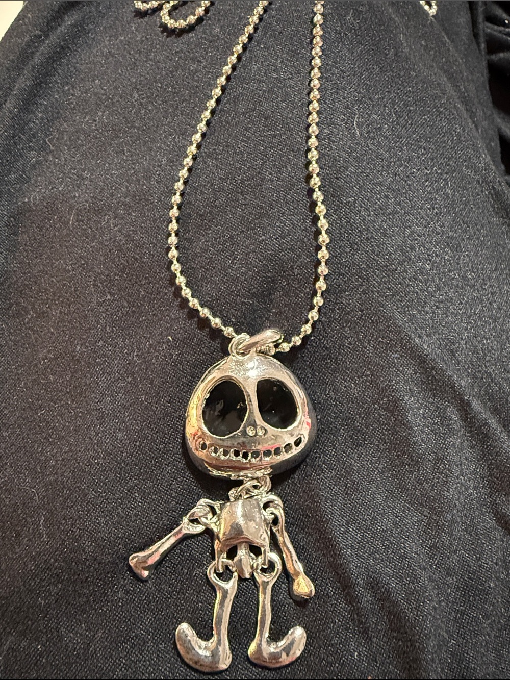 New Women’s Jack Skellington 15” jointed Necklace